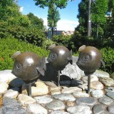 Памятник рыбам в Сиэтле, Вашингтон, США