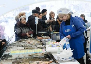 Устрицы на "Рыбной неделе" в Москве
