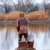 "Трофимыч". Памятник рыбаку в городе Каменск-Шахтинский