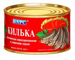 Килька балтийская неразделанная в томатном соусе. Барс. Отзывы