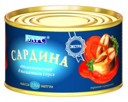 Сардина атлантическая в томатном соусе «Экстра». Барс. Отзывы