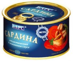 Сардина атлантическая в томатном соусе "Экстра". Барс. Отзывы