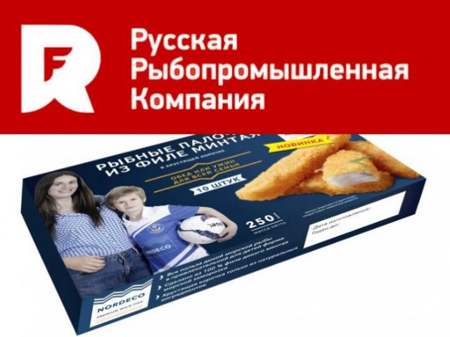 Рыбные палочки «Русской Рыбопромышленной Компании»